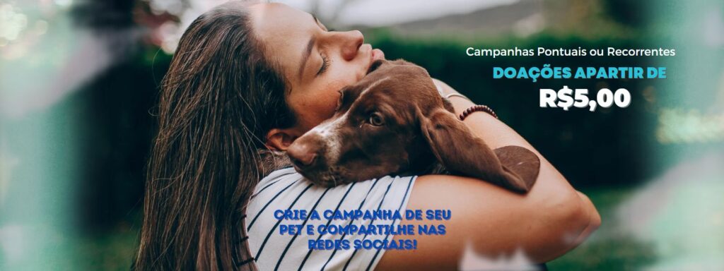 Crie a campanha de seu pet e compartilhe em suas redes sociais